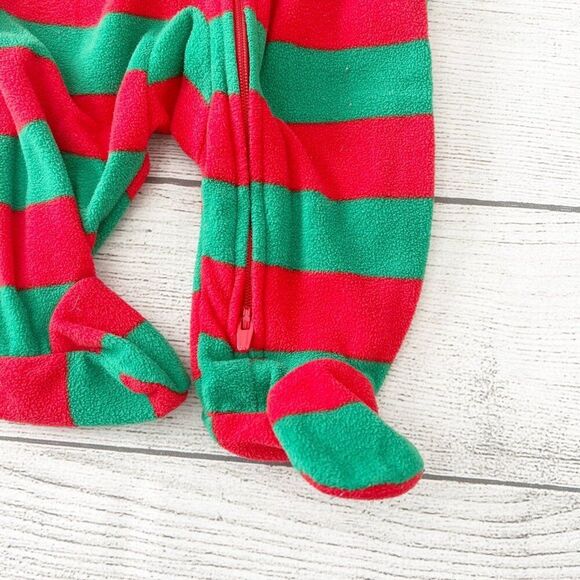Carter’s Fleece Striped Reindeer Pajamas - Picture 4 of 5
